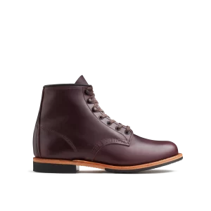 Beckman   Men's 6-inch boot in Black Cherry Excalibur Leather
