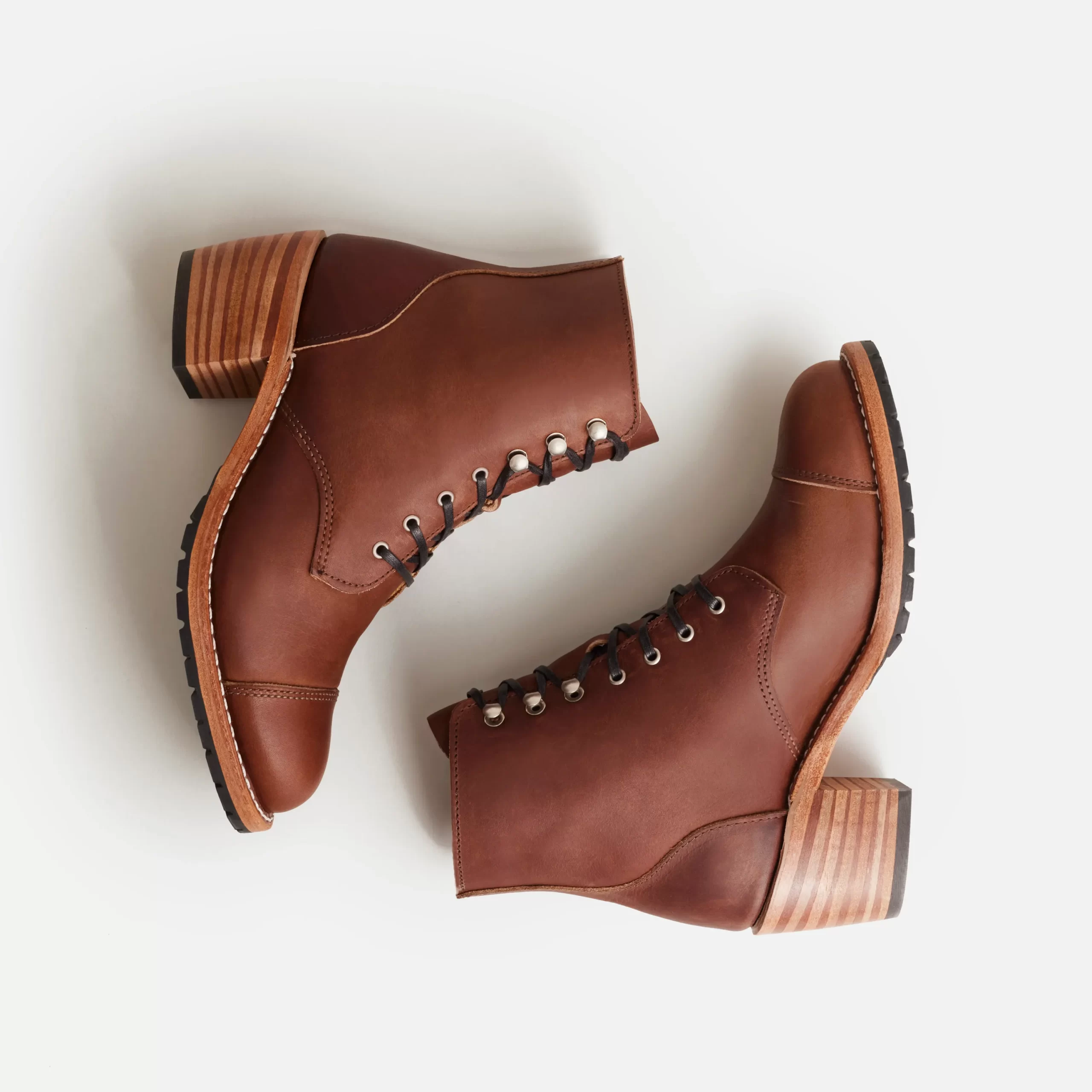 Eileen Women's Heeled Boot in Amber Harness - Image 7