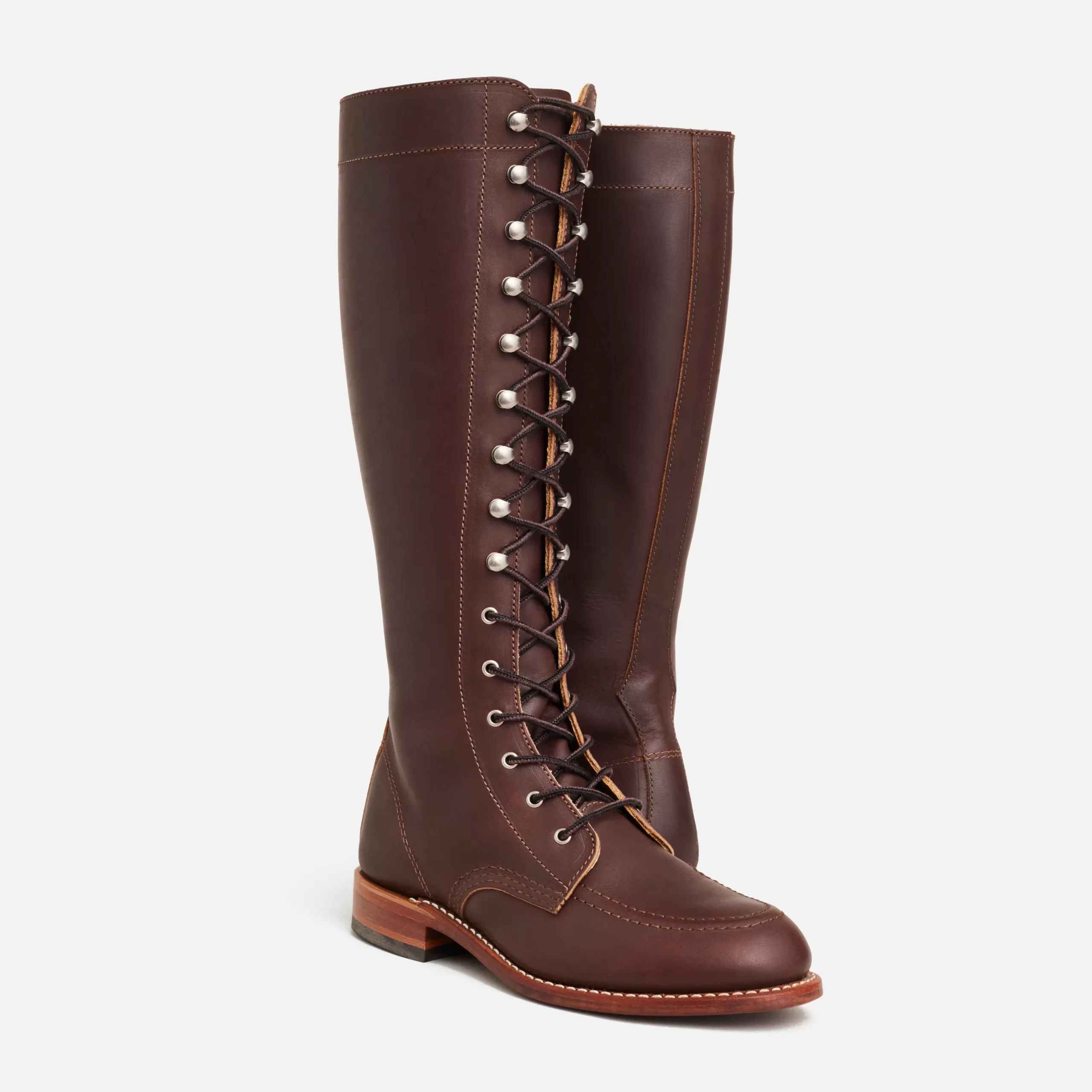 Gloria Women's Tall Boot in Mahogany Oro-iginal Leather - Image 7