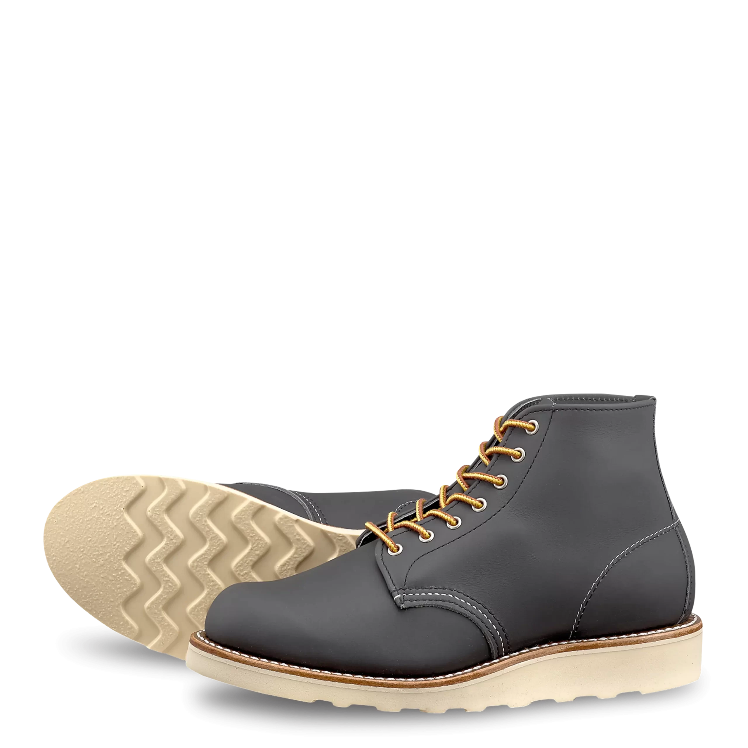 6-inch Round Women's Short Boot in Stone Bluff Leather