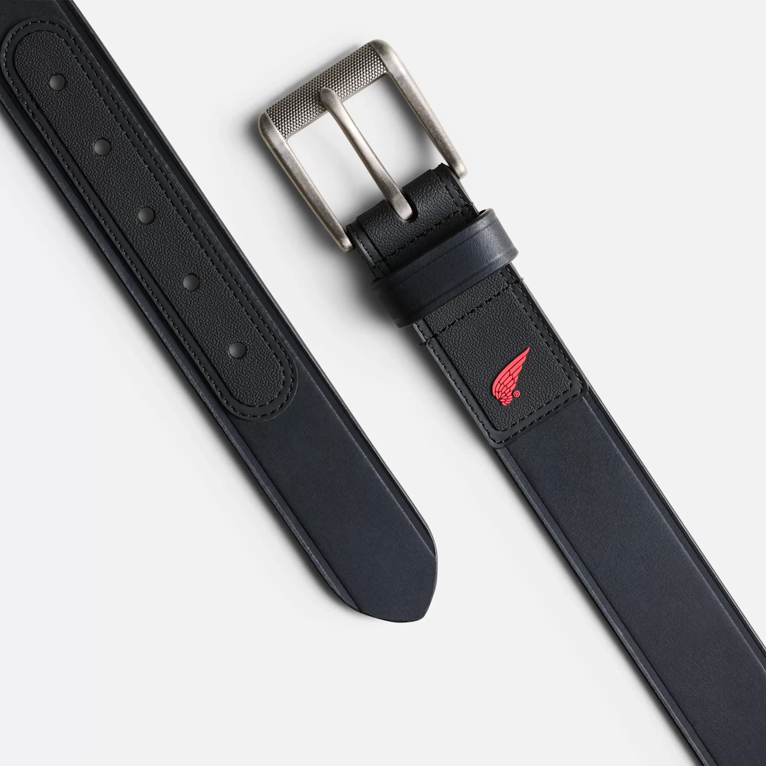 Heavy Duty Work Leather Belt Men's Leather Belt in Black - Image 3