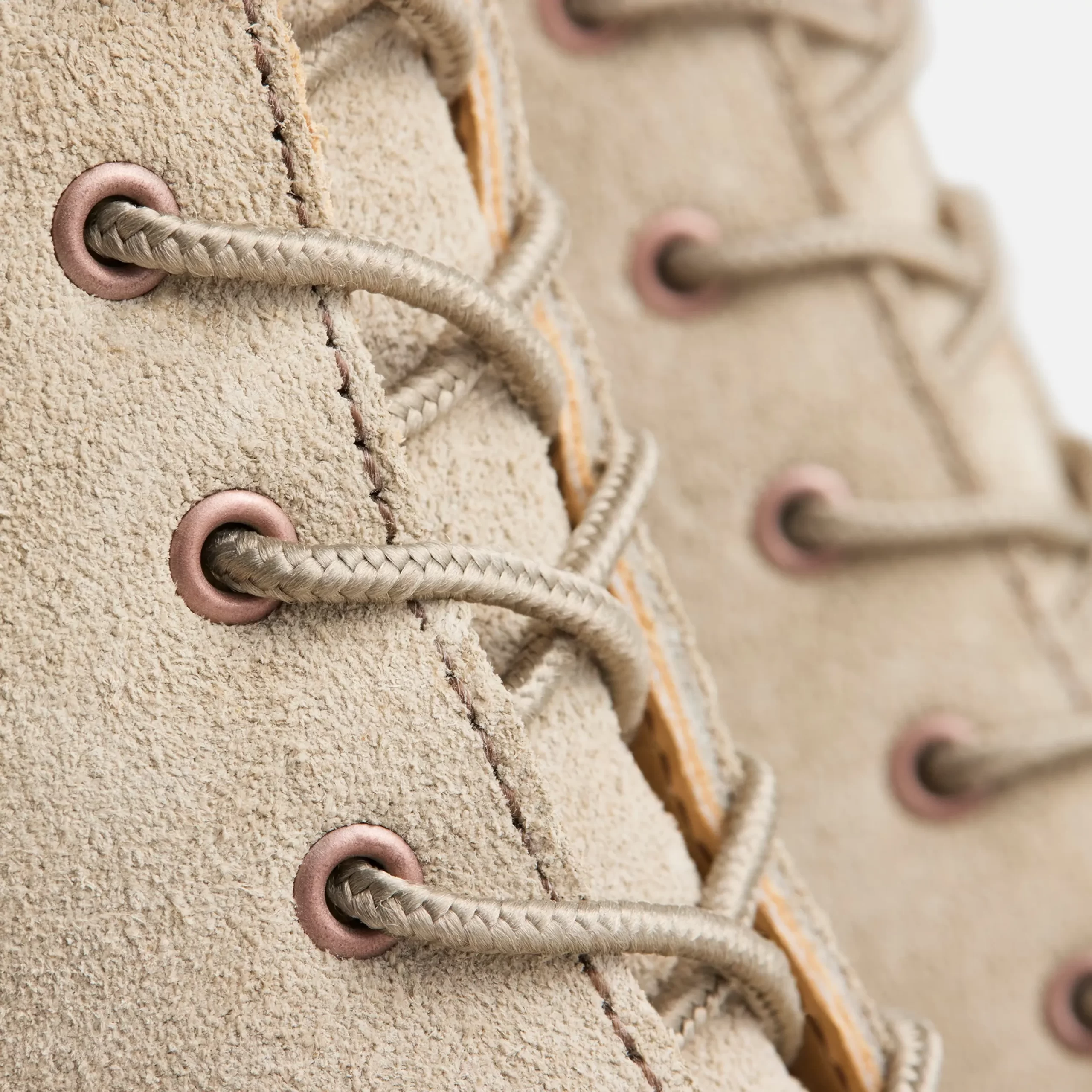 Clara  Women's Heeled Boot in White Sand Mohave Leather - Image 5