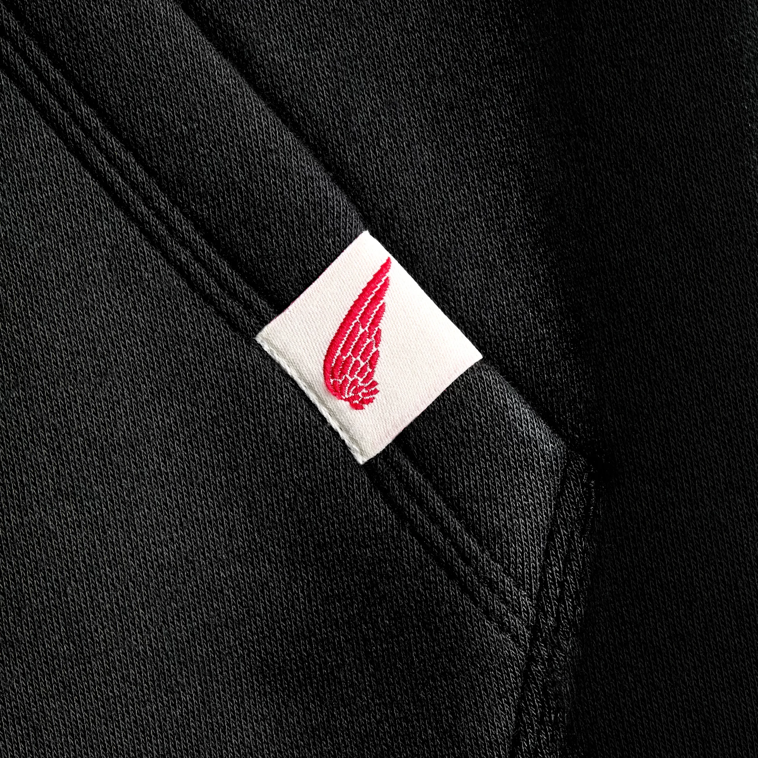 Hoodie with Sleeve Print  Men's Hoodie in Black - Image 9